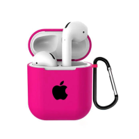 Чохол для навушників Apple AirPods з логотипом Barbi pink