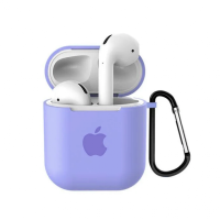 Чохол для навушників Apple AirPods з логотипом Light Purple