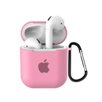 Чехол для наушников Apple AirPods с логотипом Pink