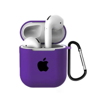 Чехол для наушников Apple AirPods с логотипом Purple