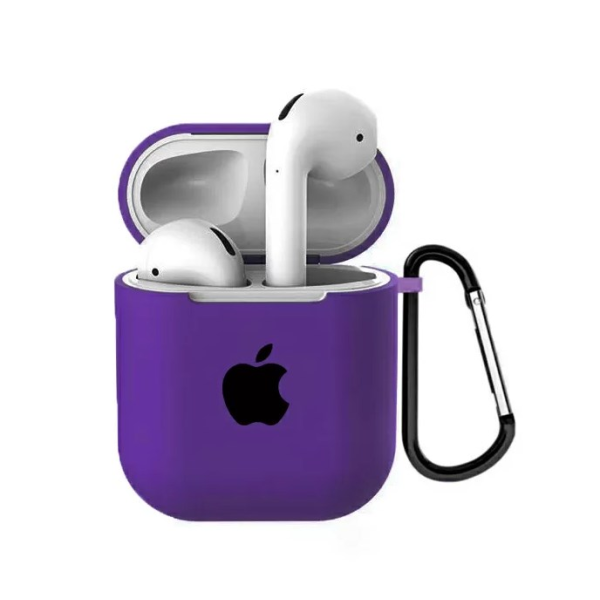 Чехол для наушников Apple AirPods с логотипом Purple