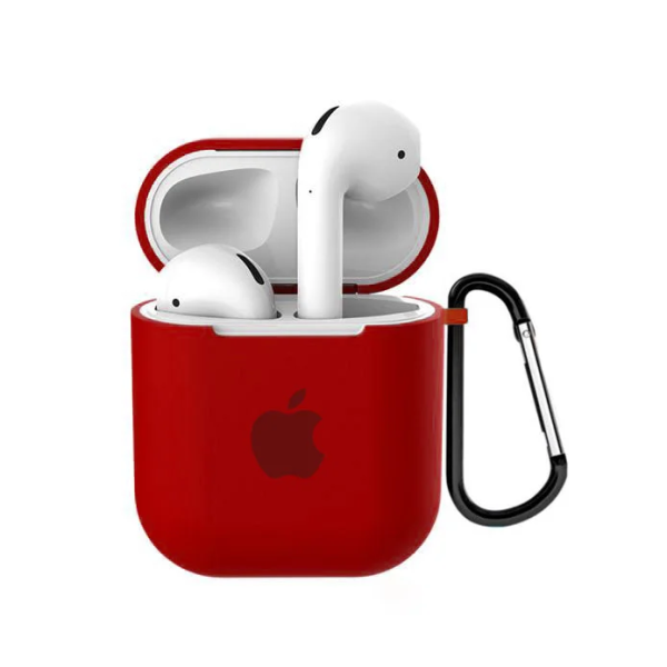 Чехол для наушников Apple AirPods с логотипом Red