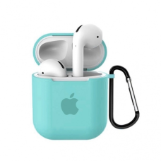 Чехол для наушников Apple AirPods з логотипом Turquoise