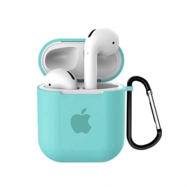 Чехол для наушников Apple AirPods с логотипом Turquoise