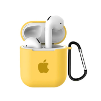 Чехол для наушников Apple AirPods с логотипом Yellow