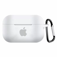 Чехол для наушников AirPods PRO с логотипом White