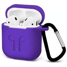 Чехол для наушников Apple AirPods з карабіном Ultra Violet