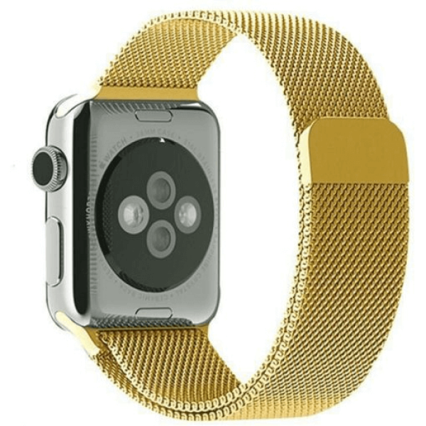 Ремінець Міланська петля (Milanese Loop) для Apple Watch 38mm/40mm Gold