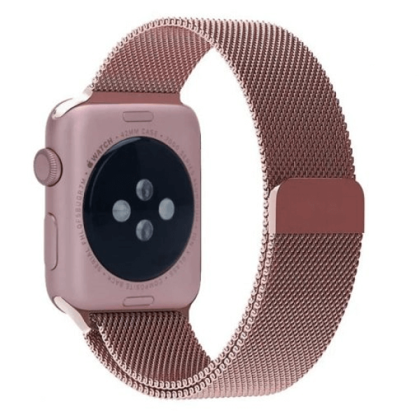 Ремінець Міланська петля (Milanese Loop) для Apple Watch 38mm/40mm Pink