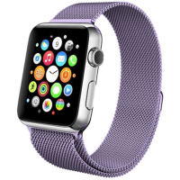 Ремешок Миланская петля (Milanese Loop) для Apple Watch 38mm/40mm Светло-фиолетовый