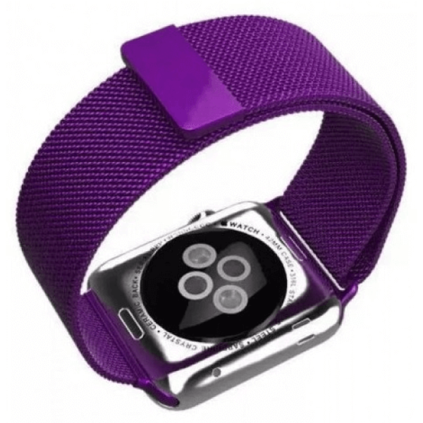 Ремінець Міланська петля (Milanese Loop) для Apple Watch 42mm/44mm Purple