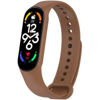 Силіконовий ремінець для Xiaomi Mi Band 5/6/7 Brown