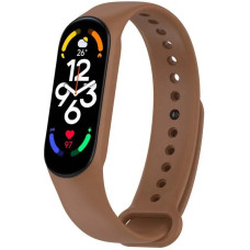 Силіконовий ремінець для Xiaomi Mi Band 5/6/7 Brown