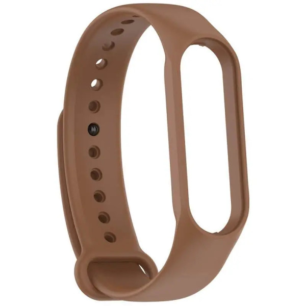 Силіконовий ремінець для Xiaomi Mi Band 5/6/7 Brown
