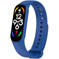 Силіконовий ремінець для Xiaomi Mi Band 5/6/7 Blue