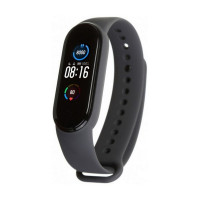 Силіконовий ремінець для Xiaomi Mi Band 5/6/7 Dark Grey