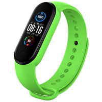 Силиконовый ремешок для Xiaomi Mi Band 5/6/7 Green 