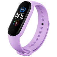 Силіконовий ремінець для Xiaomi Mi Band 5/6/7 Lilac