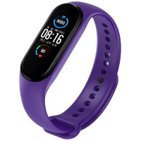 Силиконовый ремешок для Xiaomi Mi Band 5/6/7 Purple 