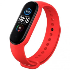 Силіконовий ремінець для Xiaomi Mi Band 5/6/7 Red