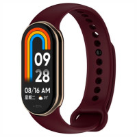 Силіконовий ремінець для Xiaomi Mi Band 8/9 Marsala
