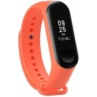 Силиконовый ремешок для Xiaomi Mi Band 3 Оранжевый
