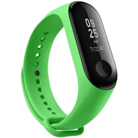 Силиконовый ремешок для Xiaomi Mi Band 3 Зеленый