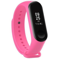 Силиконовый ремешок для Xiaomi Mi Band 3 Розовый