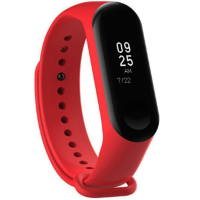 Силиконовый ремешок для Xiaomi Mi Band 3 Красный