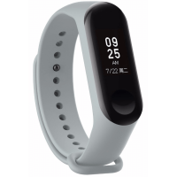 Силиконовый ремешок для Xiaomi Mi Band 3 Silver