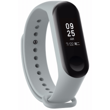 Силіконовий ремінець для Xiaomi Mi Band 3 Silver