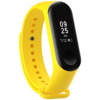 Силиконовый ремешок для Xiaomi Mi Band 3 Желтый