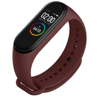 Силиконовый ремешок для Xiaomi Mi Band 4 Marsala