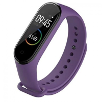 Силиконовый ремешок для Xiaomi Mi Band 4 Фиолетовый