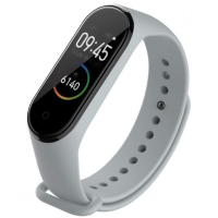 Силіконовий ремінець для Xiaomi Mi Band 4 Silver