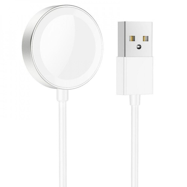 Бездротовий зарядний пристрій Hoco CW39 Wireless charger for iWatch (USB) White