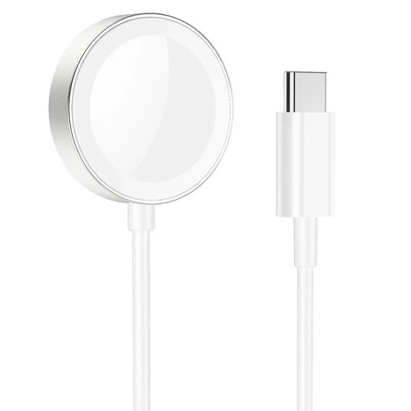  Беспроводное зарядное устройство Hoco CW39C для Apple Watch 7/6/5/4/3/2/1/SE Білий