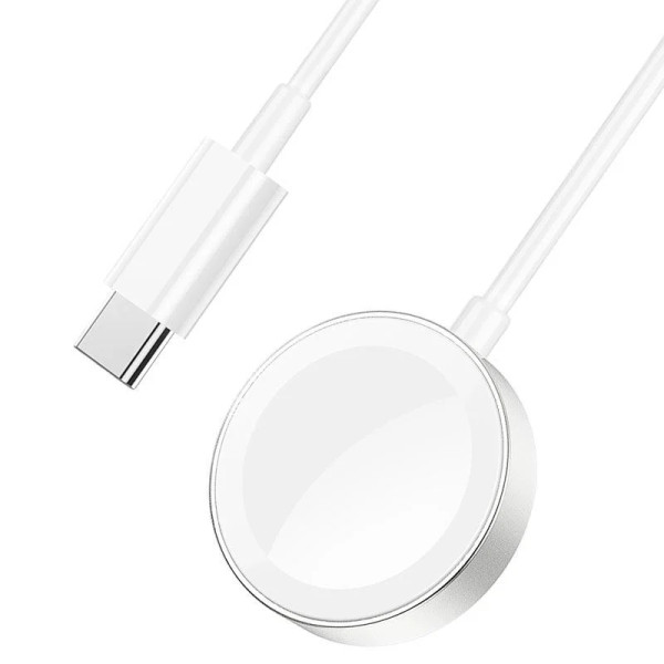  Беспроводное зарядное устройство Hoco CW39C для Apple Watch 7/6/5/4/3/2/1/SE Білий