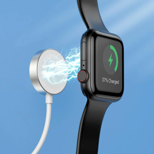  Беспроводное зарядное устройство Hoco CW39C для Apple Watch 7/6/5/4/3/2/1/SE Білий