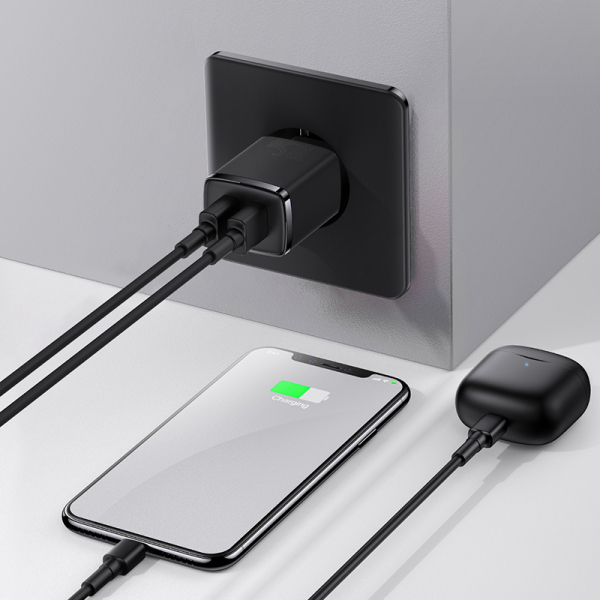 Мережевий зарядний пристрій Baseus Compact Charger 2U 10.5W Black