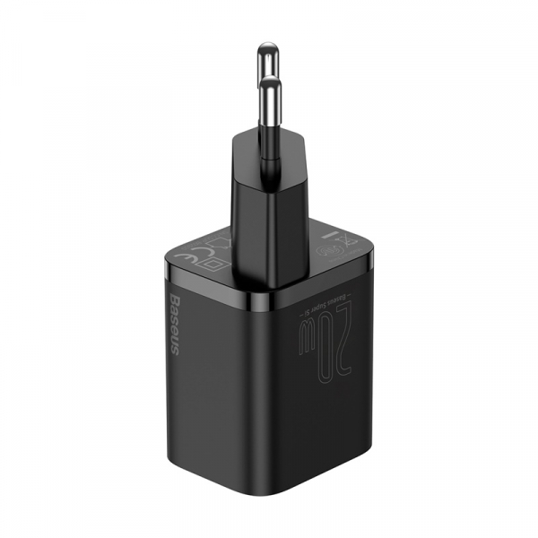 Сетевое зарядное устройство Baseus Super Si Quick Charger 1C 20W EU Black CCSUP-B01