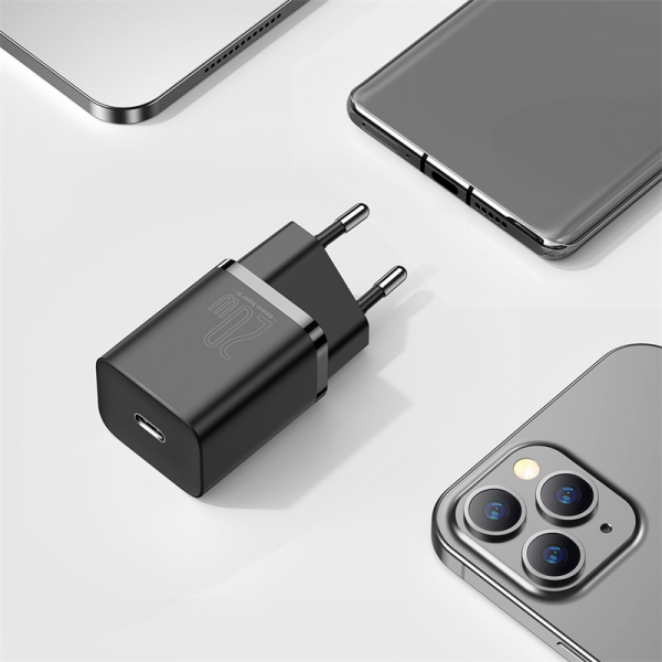 Сетевое зарядное устройство Baseus Super Si Quick Charger 1C 20W EU Black CCSUP-B01
