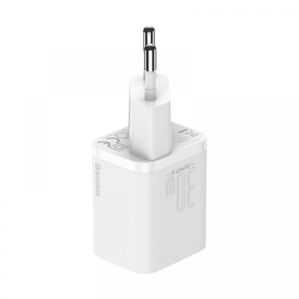 Мережевий зарядний пристрій Baseus Super Si Quick Charger 1C 30W EU White