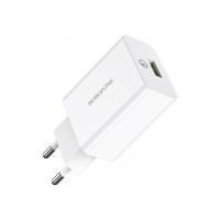 Сетевое зарядное устройство BOROFONE BA21A Long QC3.0 1USB/3A/18W Белый