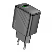 Мережевий зарядний пристрій HOCO CS21A Rich single port QC3.0 charger Black