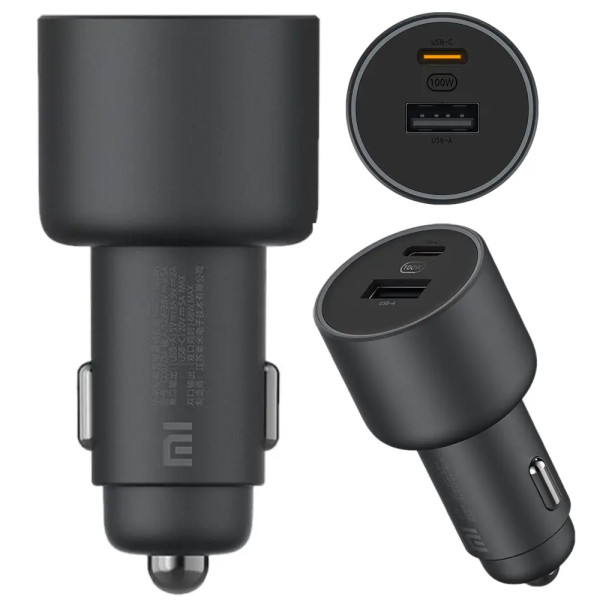 Автомобільний зарядний пристрій Xiaomi Mi Car Charger 100W USB-C/USB-A